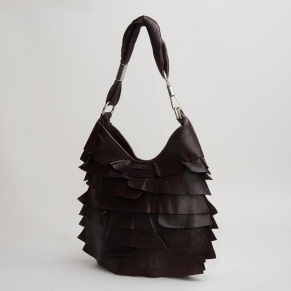 Y2K Yves Saint Laurent St. Tropez YSL Tom Ford Brown Leather Shoulder Handbag - Picture 3 of 17